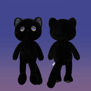 Doozie Drowsy｜毛絨玩偶 小白貓Neo 小黑貓Noc