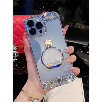 適用于蘋果16殼15pro新款14創意11支架12proMax防摔iPhone13奢華X軟殼蘋果8plus閃鉆7plus上下鉆6plus保護套