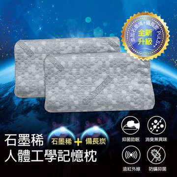 Victoria 石墨烯人體工學記憶枕(2顆)