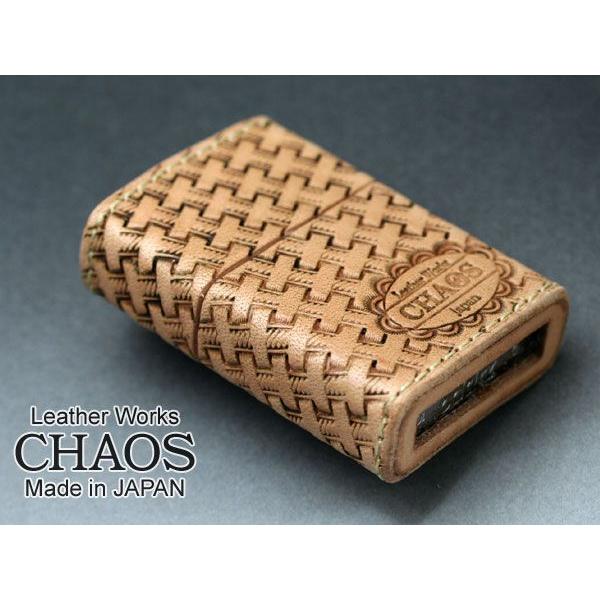 Zippo ジッポライター Leather Works CHAOS LWC(Z)バスケットスタンプ