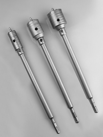 墻壁開孔器鉆頭電錘沖擊鉆空調打孔穿墻空心混凝土水管干打套裝