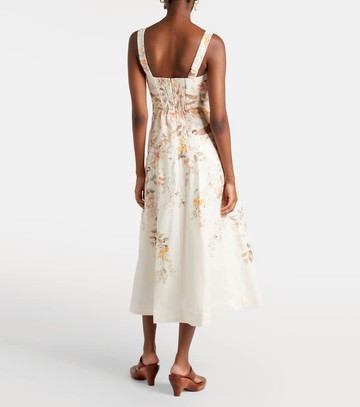 Zimmermann Luna printed linen midi dress