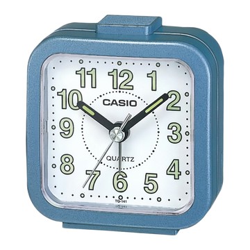 CASIO 卡西歐 輕巧指針鬧鐘  藍色
