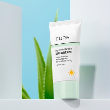 Cure Aqua Mild Green Sun Cream 40mL