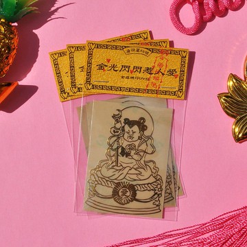 桃花大神金屬轉印UV貼