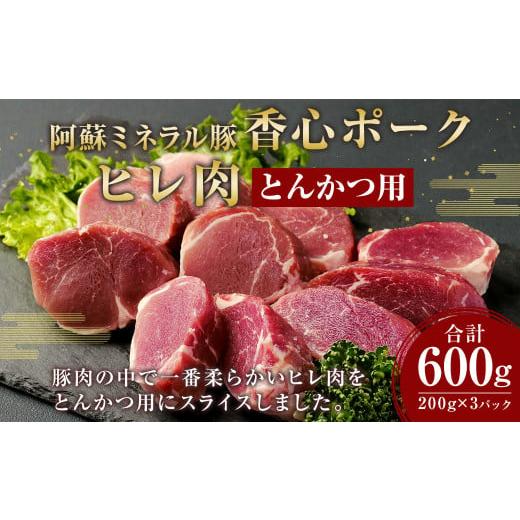 ふるさと納税 熊本県 菊陽町  ヒレ肉 とんかつ用 200g×3 計600g 豚肉 ヒレ