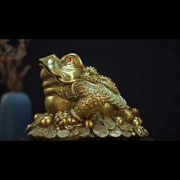 銅金蟾招財擺件三足金蟾家居客廳裝飾吉祥物公司店鋪開業禮品大號