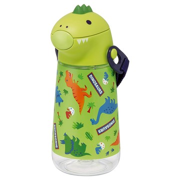 Skater 恐龍吸管水壺 420ml  綠色  1個