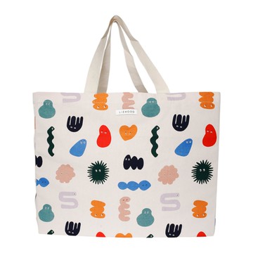 liewood 彩色有機棉手提袋