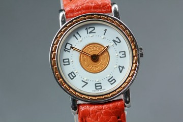 古董 愛馬仕 女款 石英腕錶 Hermes 24mm