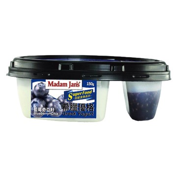 [茉莉芝]完整果實&奇亞籽希臘優格(藍莓) - 150g*3入