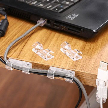 電線理線器20入(中號)/16入(大號) 理線卡扣 自黏理線器 固定夾線 固線夾 固線器 電線整理器【GN274-5】 123便利屋
