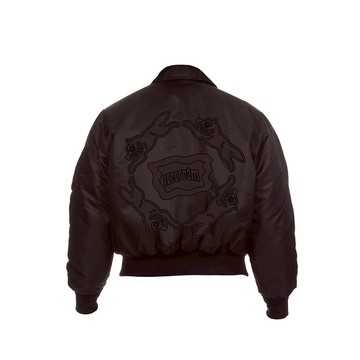 ICECREAM BROLY JACKET 短版鋪棉飛行夾克外套 黑