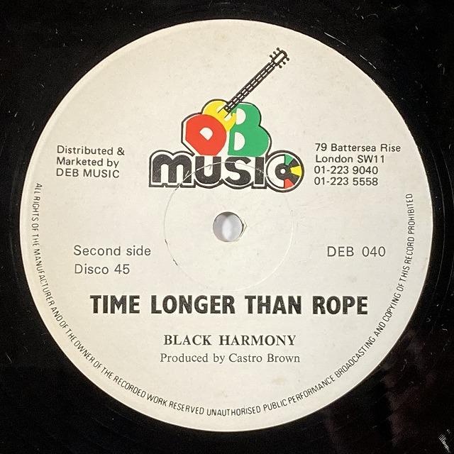 BLACK HARMONY   TIGHT ROPE (12インチシングル)