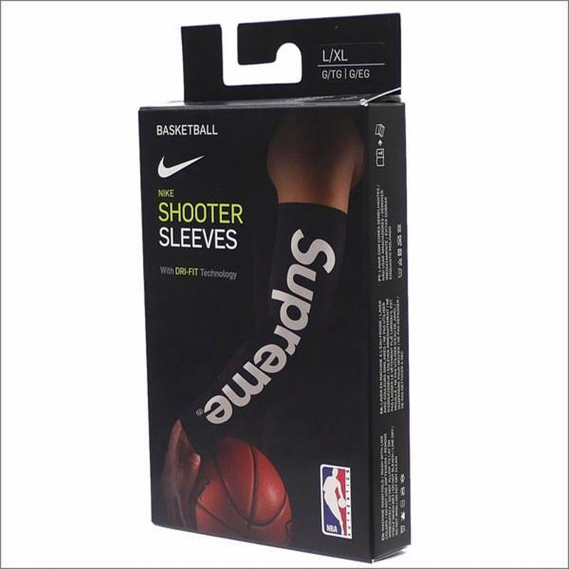 シュプリーム SUPREME x NIKE (ナイキ) NBA Shooting Sleeve (アームスリーブ)(シュータースリーブ) BLACK  290-004577-031+ 新品 (グッズ) | LINEショッピング