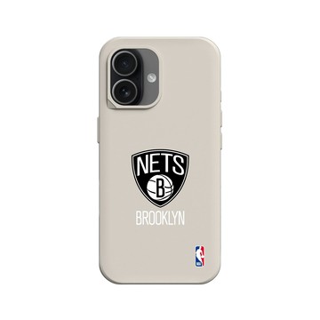 iPhone 17 SolidX 貝殼灰 - NBA - Logo-布魯克林籃網 Brooklyn Nets - Light