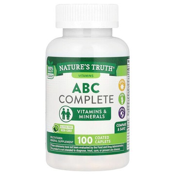 Nature's Truth, ABC 多面多維生素，100 片包衣囊片