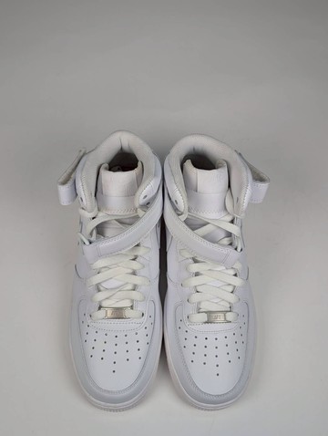 微瑕疵-左右鞋舌泛黃、中底色差&右腳鞋口內泛黃 CW2289-111/8 Nike Air Force 1 中筒鞋 白 男鞋