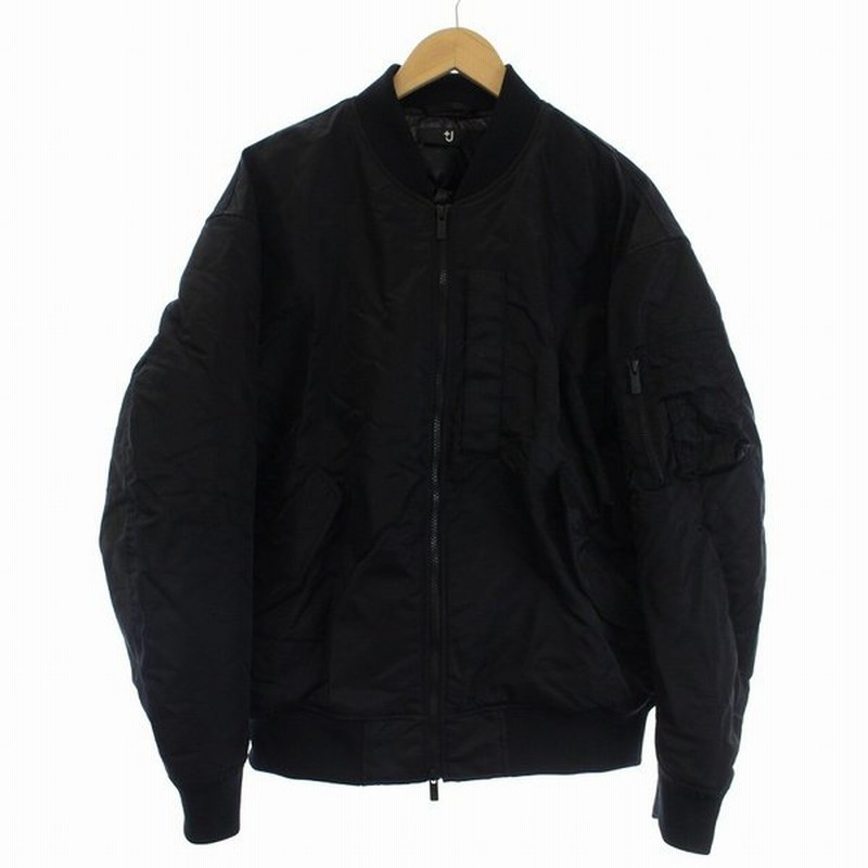 中古 ユニクロ Uniqlo J 21aw ハイブリッドダウンma1オーバーサイズブルゾン ジャケット ジップアップ ナイロン L 黒 ブラック メンズ ベクトル 古着 通販 Lineポイント最大0 5 Get Lineショッピング