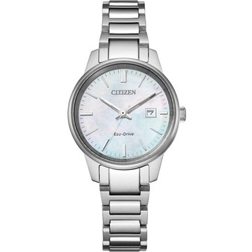 CITIZEN 星辰錶 簡約百搭光動能腕錶(EW2591-82D)-29mm-銀面鋼帶【刷卡回饋 分期0利率】【APP下單點數13倍送】