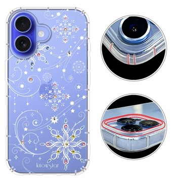 KnowStar iPhone17/16/15/14/13/12系列 奧地利彩鑽防摔手機殼-冰雪Air/16e/ProMax/Plus/SE/XR
