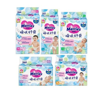 【妙而舒】瞬吸舒爽紙尿褲 箱購(NB/S/M/L/XL) │花王旗艦館