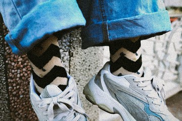 玉昇美容院 磨石子花紋短襪 ACC Terrazzo Socks 交換禮物