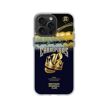 iPhone 15 Pro Max Clear 透明 - 職棒-中信兄弟 Brothers - 2022中信兄弟總冠軍紀念款-鋼鐵藍