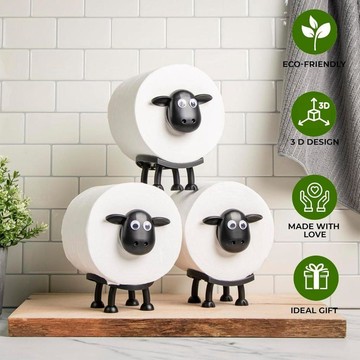 💕爆款優選🔥出口國外heep Toilet Roll Holder有趣的綿羊衛生紙架居家創意捲紙架
