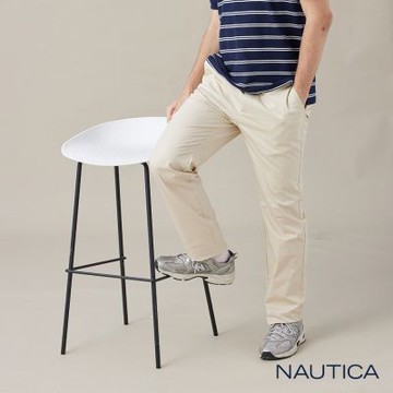 Nautica 男裝 涼感經典休閒長褲-象牙白