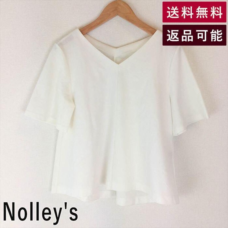 中古 ノーリーズ Nolley's カットソー 白 ホワイト Ｔシャツ 未使用