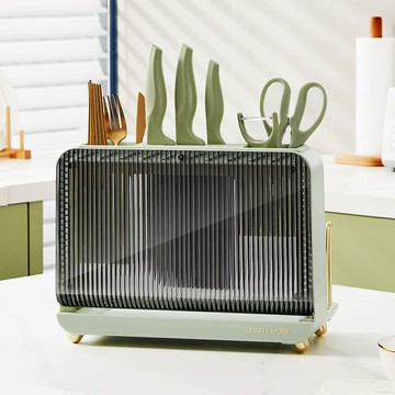 廚房多功能刀架置物架刀具粘板架一體分區瀝水收納架