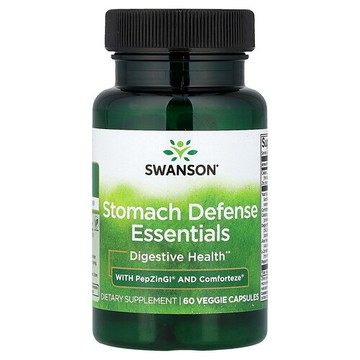Swanson Vitamins, 胃部防禦必需營養素，60 粒素食膠囊