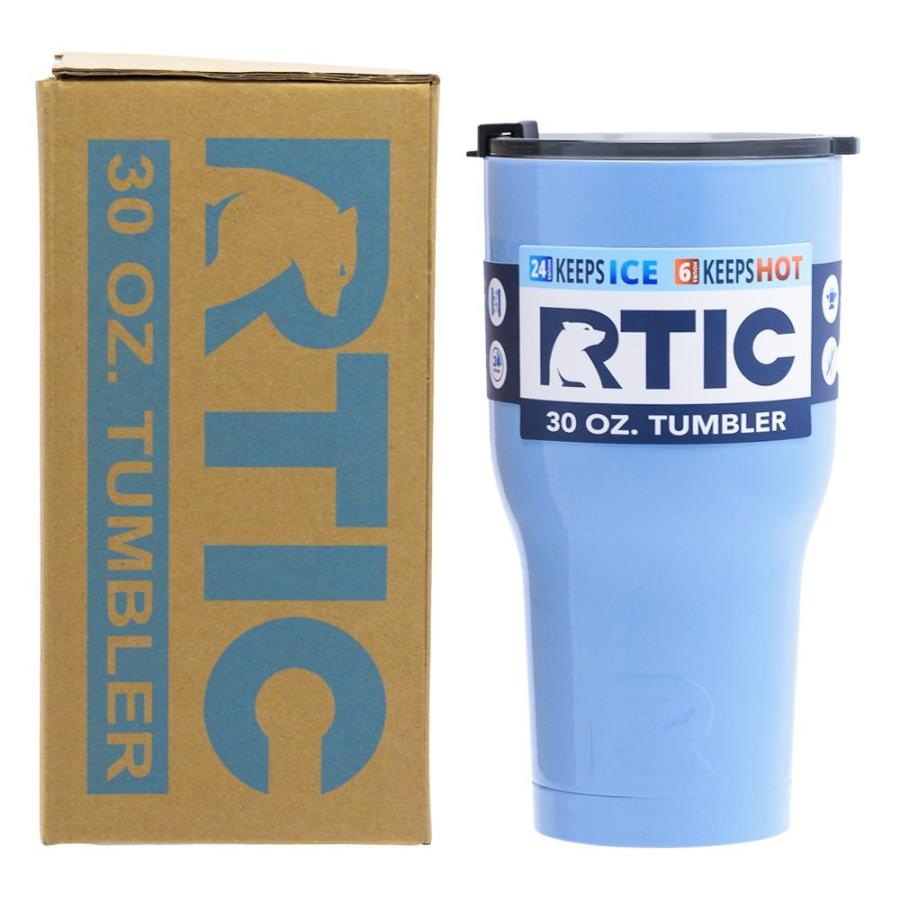 RTIC DOUBLE WALL VACUUM INSULATED TUMBLER, 30 OZ, CAROLINA BLUE