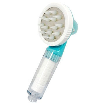 THE LOEL 寵物蓮蓬頭過濾器 TLV60 (基本裝) - 去除毛同時按摩  粉藍色 + 透明  1個