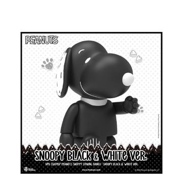 BEAST KINGDOM 花生漫畫 史努比 SYAKING存錢筒 史努比 黑白版