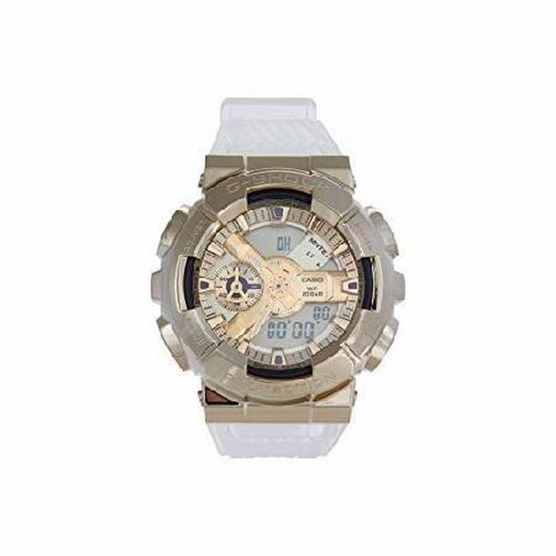 G shock hotsell clear and gold