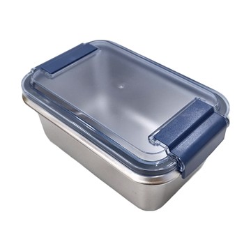 妃妃嚴選 不鏽鋼 316食品級不鏽鋼 盒蓋扣鎖密封不漏 耐腐抗菌  保鮮盒2件組  1組