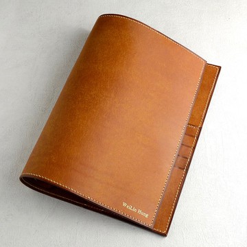 皮革活頁A5 皮革筆記本 客製化 義大利植鞣革 可加購刻字 客製化