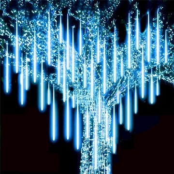 成都 流星雨led燈七彩燈閃燈串燈滿天星戶外防水亮化掛樹上燈裝飾