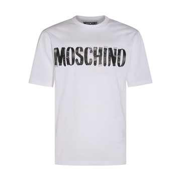 Moschino - White Cotton Logo T-shirt