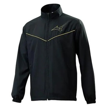 Mizuno 男裝 外套 套裝 立領 平織 抗UV 拉鍊口袋 黑 32TC208509