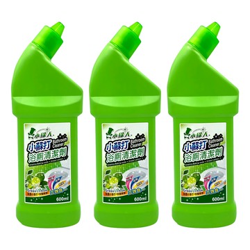 小綠人 浴廁清潔劑(檸檬)600ml-浴室清潔、馬桶清潔、磁磚清潔  3入