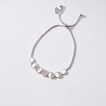 月滿西樓滿鑽手鍊(可調式)