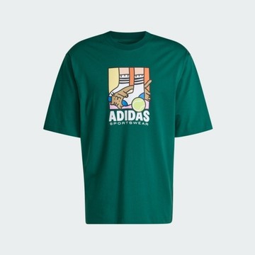 Adidas 愛迪達 M Ani Pop Ply T KE4343 男 T恤 運動上衣 休閒短袖 綠 亞版 純棉