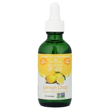 SweetLeaf Stevia, Sweet Drops®，檸檬滴劑，2 液量盎司（60 毫升）