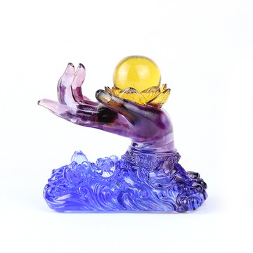 牛年宋韶光十二生肖屬龍吉祥物佛手明珠招財開運琉璃吊墜擺件