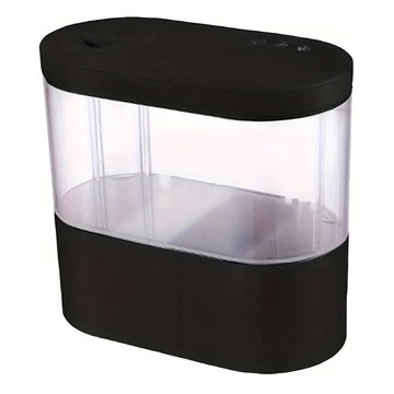 水幻奇境 迷你桌面魚缸 360度高清視角 USB  黑色  1個