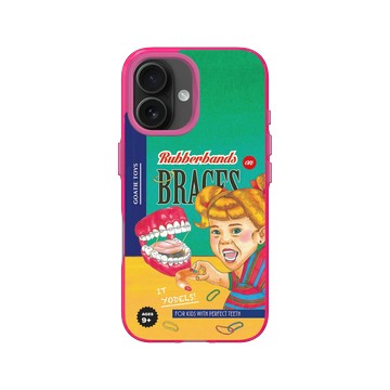 iPhone 16 Clear 粉漾桃 - 山羊先生 - 牙套妹妹