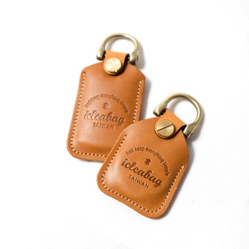 Airtag感應扣保護套鑰匙圈/磁扣皮套/客製化雷雕/兩款四色/DG125